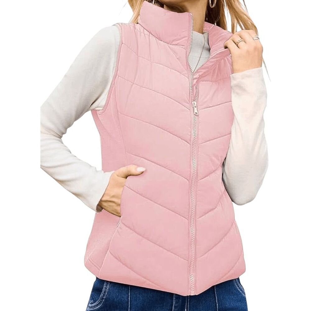 ANN TAYLOR LOFT Pink Puffer Vest Size XS